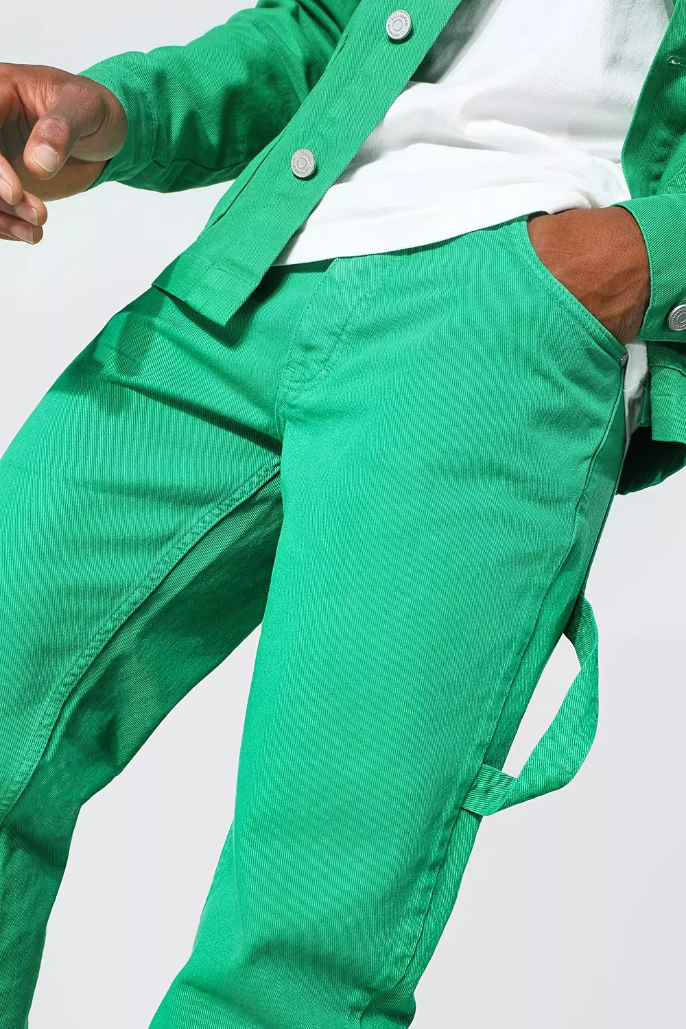 Bright green best sale jeans mens